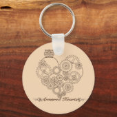 Armored Hearts Steampunk Sleutelhanger (Voorkant)