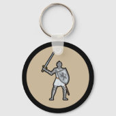Armored Medieval Knight Sleutelhanger (Voorkant)