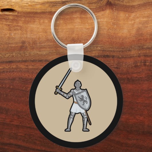 Armored Medieval Knight Sleutelhanger (Voorkant)