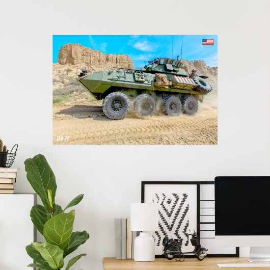 ARMORED PERSONNEL CARRIER - LAV-25 POSTER (Thuiskantoor)