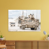 ARMORED PERSONNEL CARRIER - M2 Bradley 24x36 Canvas Afdruk (Insitu (Woonkamer))