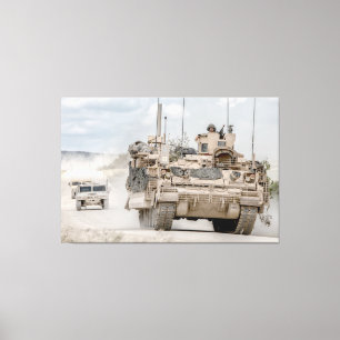 ARMORED PERSONNEL CARRIER - M2 Bradley 40x60 Canvas Afdruk