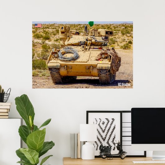 ARMORED PERSONNEL CARRIER - M2 Bradley Poster (Thuiskantoor)