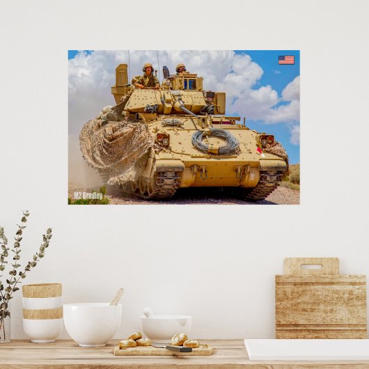 ARMORED PERSONNEL CARRIER - M2 Bradley Poster (Keuken)