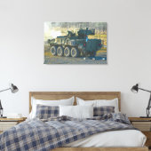 ARMORED PERSONNEL CARRIER - Stryker 24x36 Canvas Afdruk (Insitu (Slaapkamer))