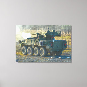 ARMORED PERSONNEL CARRIER - Stryker 24x36 Canvas Afdruk