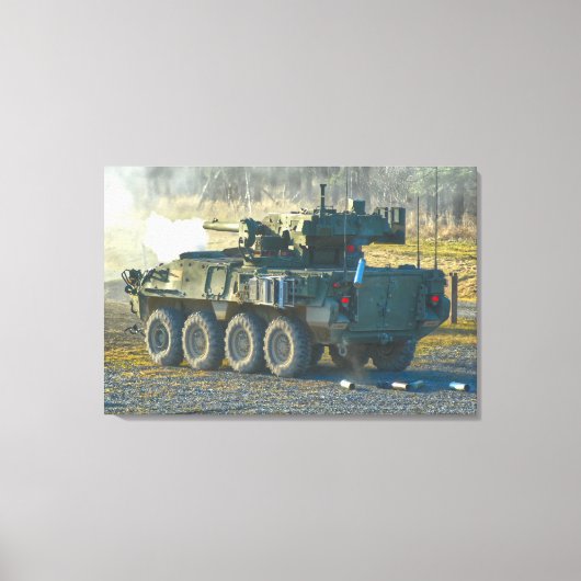 ARMORED PERSONNEL CARRIER - Stryker 24x36 Canvas Afdruk (Voorkant)