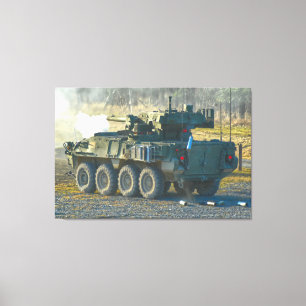 ARMORED PERSONNEL CARRIER - Stryker 32x48 Canvas Afdruk