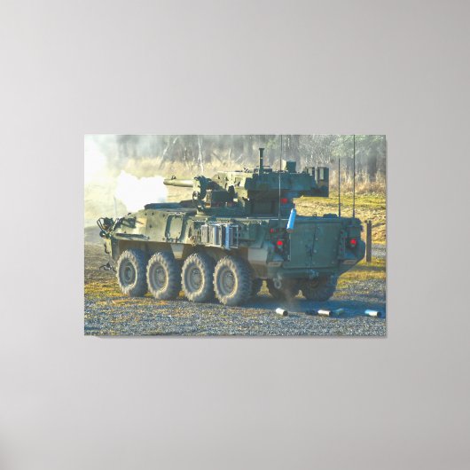 ARMORED PERSONNEL CARRIER - Stryker 32x48 Canvas Afdruk (Voorkant)