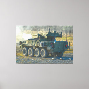 ARMORED PERSONNEL CARRIER - Stryker 40x60 Canvas Afdruk