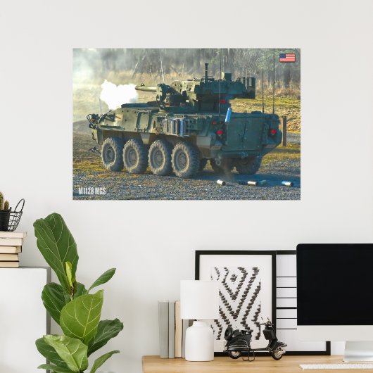 ARMORED PERSONNEL CARRIER - Stryker Poster (Thuiskantoor)