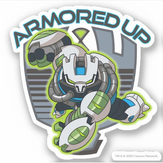 Armored Up - Omni-Kix Slapback Sticker (Voorkant)