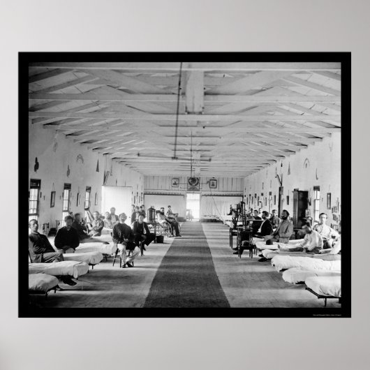 Armory Square Hospital in Washington, DC 1865 Poster (Voorkant)