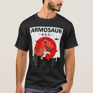 Armosaur Rex Dinosaur Funny krijgt een goed gebrok T-shirt