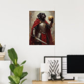 Armour, mantel, Turkije been, gouden bal Poster (Thuiskantoor)