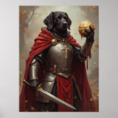 Armour, mantel, Turkije been, gouden bal Poster (Voorkant)