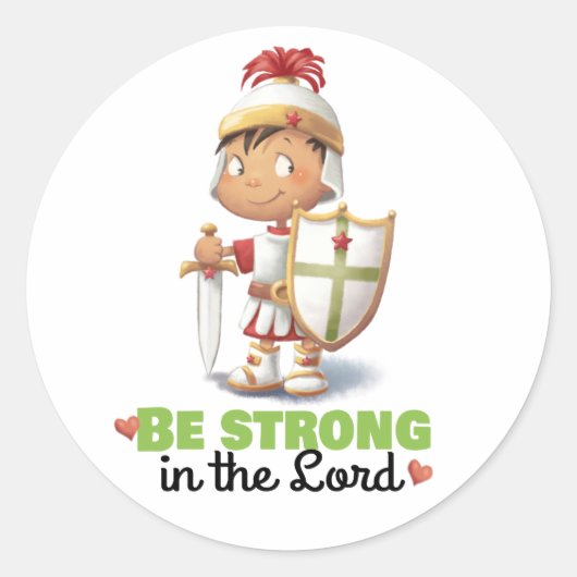 Armour of God Wees sterk in de Here sticker (Voorkant)