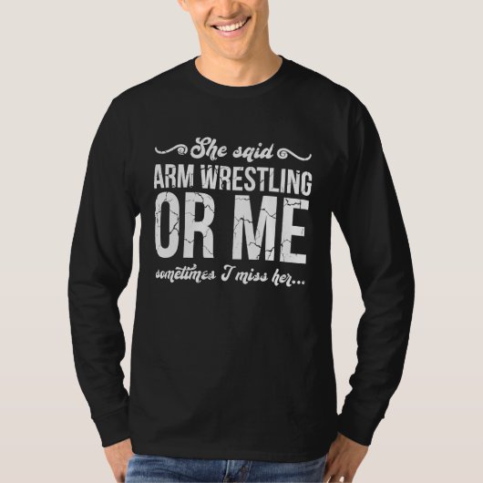 Armpje Druk Handworstelen T-shirt (Voorkant)
