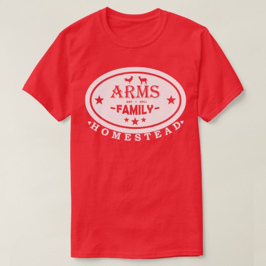 Arms Familie Homestead Lifestyle T-shirt (Design voorkant)