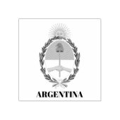 Arms Hout Kunststempel in Argentinië Rubberstempel (Afrduk)