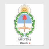 Arms Patriottisch Argentijnse nationale wapenschil Sticker (Vel)