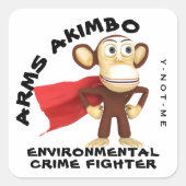 ARMSAKIMBO 2 VIERKANTE STICKER (Voorkant)
