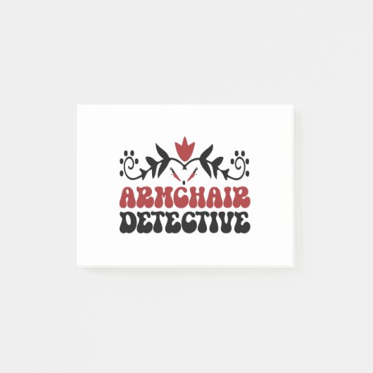 Armstoel detective post-it® notes (Voorkant)