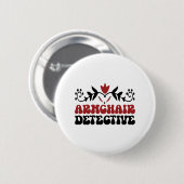 Armstoel detective ronde button 5,7 cm (Voorkant /achterkant)
