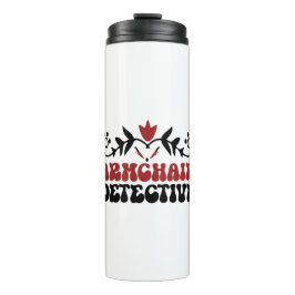 Armstoel detective thermosbeker