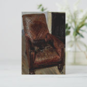 Armstoel door de Fireplace (door Lucian Freud) Kaart (Staand voorkant)