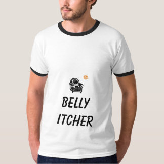 Armstoel, oranje honkbal, BELLY ITCHER T-shirt