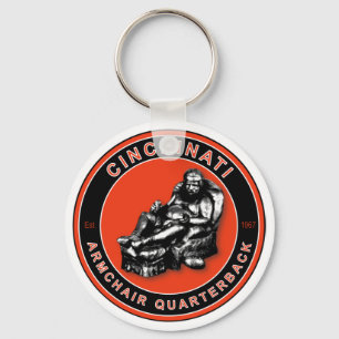 Armstoel Quarterback - Football van Cincinnati Sleutelhanger