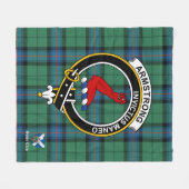 Armstrong Ancient Clan badge Tartan Pset Fleece Deken (Voorkant (Horizontaal))