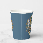 Armstrong Clan Badge Blauw Gepersonaliseerd Papieren Bekers (Rechts)