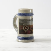 Armstrong Clan-badge & Hert Persoonlijk Bierpul (Voorkant links)