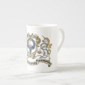 Armstrong Clan Badge & Motto Porselein Kop (Voorkant rechts)