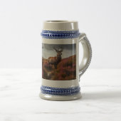 Armstrong Clan Badge & Stag Personalized Bierpul (Voorkant rechts)