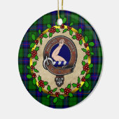 Armstrong Clan Badge & Tartan Persoonlijke mas Keramisch Ornament (Links)