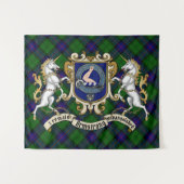Armstrong Clan Badge & Tartan Wandkleed (Voorkant (horizontaal))