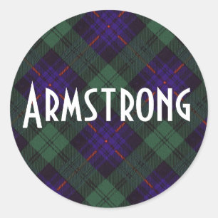 Armstrong clan Plaid Schotse tartan Ronde Sticker