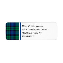 Armstrong Clan Royal Blue en Green Tartan