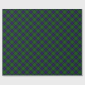 Armstrong clan tartan blue green plaid cadeaupapier (Vlak)