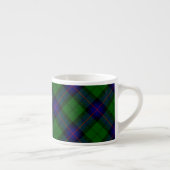 Armstrong clan tartan blue green plaid espresso kop (Rechts)