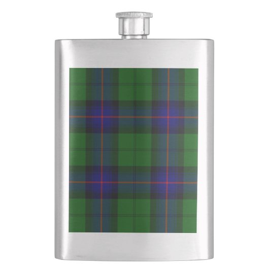 Armstrong clan tartan blue green plaid flacon (Voorkant)