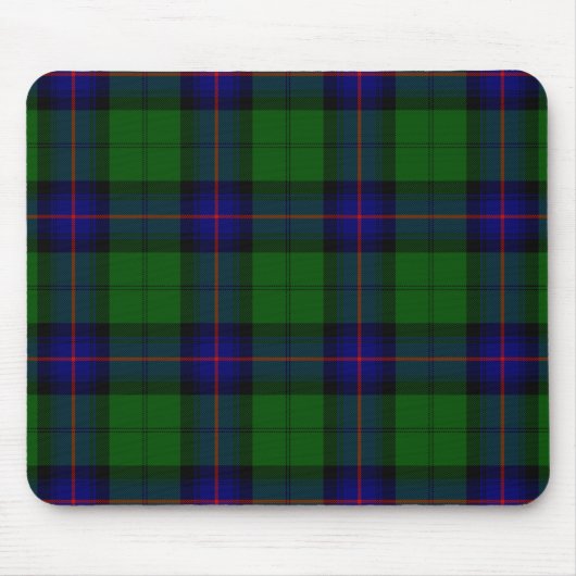 Armstrong clan tartan blue green plaid muismat (Voorkant)