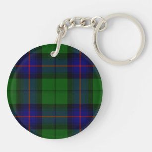 Armstrong clan tartan blue green plaid sleutelhanger