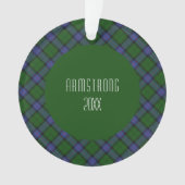 Armstrong Clan Tartan Schots Plaid Ornament (voorkant)