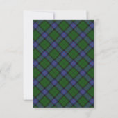 Armstrong Clan Tartan Scottish Plaid Kaart (Achterkant)