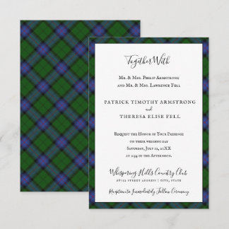 Armstrong Clan Tartan Scottish Plaid Kaart