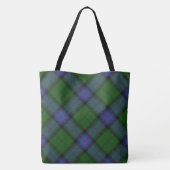 Armstrong Clan Tartan Scottish Pset Pattern Tote Bag (Achterkant)